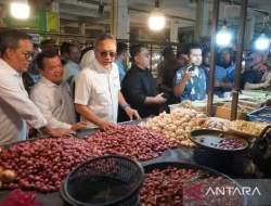 Gubernur Jambi Al Haris Dampingi Menteri Perdagangan Zulhas Tinjau Pasar Talang Banjar Kota Jambi