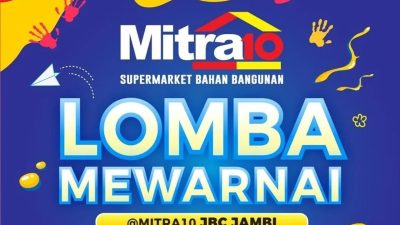 Ayo ikuti ! Lomba Mewarnai untuk Pelajar PAUD & TK oleh MITRA10 Jambi