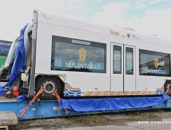 Uji Coba Kereta Tanpa Rel di IKN Mulai Hari Ini