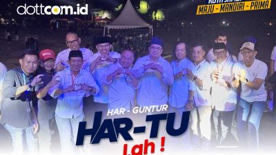 Deklarasi H. Abdul Rahman dan Andi Muhammad Guntur  dibalut pesta rakyat Berlangsung Semarak