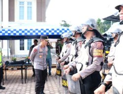 Kapolda Jambi Cek Kesiapan Personil Polres Batanghari Dalam Pengamanan Pilkada Serentak