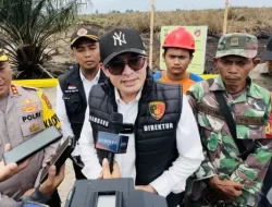 Dirreskrimsus Polda Jambi terjun Langsung Tinjau lokasi lahan yang terbakar di Desa Pematang Buluh
