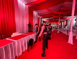 Polda Jambi terjunkan 1 Satwa K-9 Archie guna Sterilisasi Pendaftaran Paslon Gubernur di Kantor KPU Provinsi