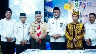 Dinas Kominfo Batang Hari Teken Kerjasama dengan RRI Jambi di HUT ke-79 RRI