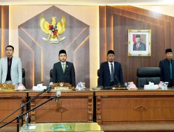 Bupati Fadhil Hadiri Rapat Paripurna Pengucapan Sumpah Jabatan Pimpinan DPRD 2024-2029