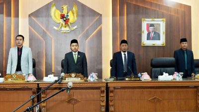 Bupati Fadhil Hadiri Rapat Paripurna Pengucapan Sumpah Jabatan Pimpinan DPRD 2024-2029