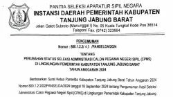 Pengumuman Perubahan Status Seleksri Administrasi CPNS TA 2024