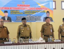 Pj Bupati Sarolangun Bahri Buka Pelatihan Service HP Di Kecamatan Sarolangun