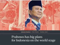 Media Singapura The Straits Times: Prabowo Subianto Akan Bawa Pengaruh Besar di Kancah Global