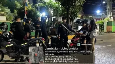 Polresta Jambi Giatkan Patroli Mobile Antisipasi Tawuran dan Balap Liar