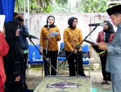 Pjs. Bupati Lantik PAW Anggota BPD Desa Sukaramai Periode 2019-2027