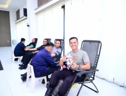 130 Personel Polda Jambi Ikut Donor Darah HUT Humas Polri ke-73