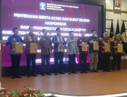 Pjs. Wako Tema Wisman Terima Surat Harmonisasi Raperda