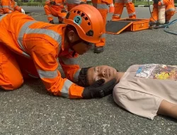 Basarnas Jambi Gelar Simulasi Penanganan Kecelakaan