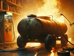 Si Jago Merah Ngamuk, Gudang BBM Terbakar