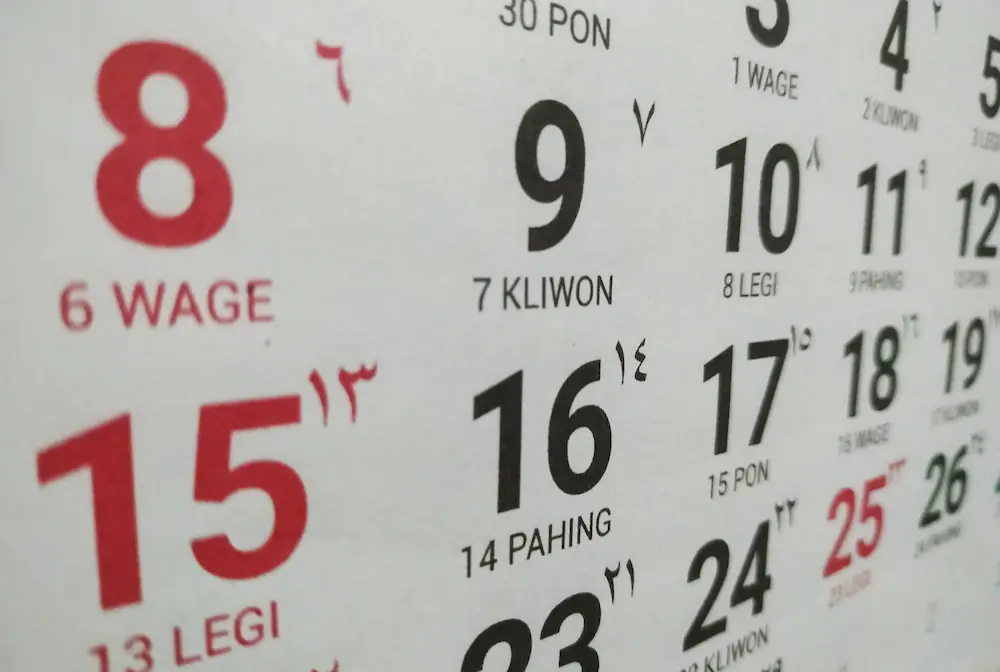 Ilustrasi Kalender 2025