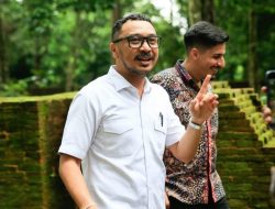 Wamen Kebudayaan Giring Ganesha Tinjau Pemugaran Candi Muaro Jambi