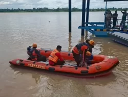 Kapal Pompong Terbakar di Sungai Batanghari, 1 Orang Hilang