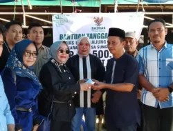Salurkan Bantuan, DPRD Tanjab Timur Turun ke Lokasi Bencana Kebakaran di Lorong Kamboja