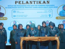 Ririn Novianty Resmi Dilantik Sebagai Ketua TP PKK dan Bunda PAUD Kabupaten Muaro Jambi