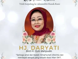 Mantan Anggota DPD RI Hj. Daryati Uteng Tutup Usia