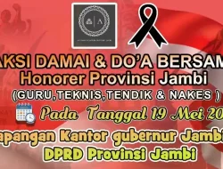 Gelar Aksi Damai, Honorer Pemprov Jambi: Kami Butuh Kepastian, Bukan Janji