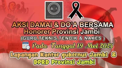 Gelar Aksi Damai, Honorer Pemprov Jambi: Kami Butuh Kepastian, Bukan Janji