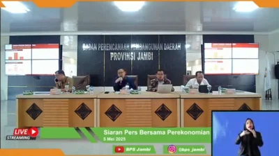 Ekonomi Jambi Triwulan I-2025 Tumbuh 4,55 Persen Secara Tahunan
