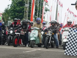 Sunmori Meriah, Wabup Junaidi H. Mahir Apresiasi Komunitas Motor Jambi
