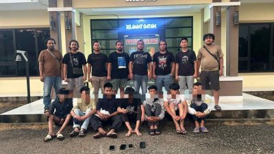 Aksi Tawuran di Jaluko Viral, Polisi Amankan Tujuh Remaja Bersenjata Tajam