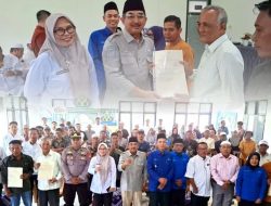 71 Sertipikat Tanah Dibagikan di Teluk Nilau, Ini Dampaknya