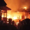 Kebakaran Hebat di Arab Melayu, Lima Rumah Hangus Dilalap Api