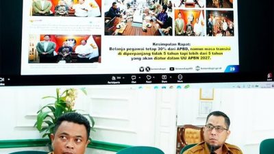 Pemkab Batang Hari Ikuti Rapat Komisi II DPR RI Secara Virtual