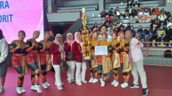 PERWOSI Jambi Pertahankan Gelar Juara Senam Kreasi Nasional Dua Tahun Beruntun