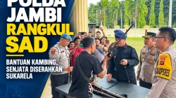 Pendekatan Humanis Polda Jambi Bangun Kepercayaan, Temenggung SAD Serahkan Senjata Rakitan